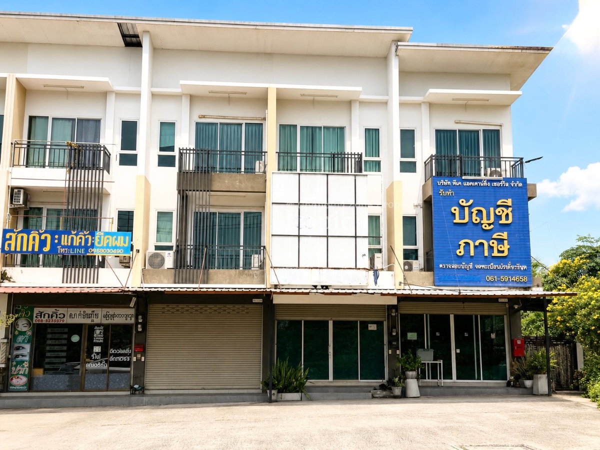 รูป ให้เช่าอาคารพาณิชย์ 3 ชั้น ใกล้อ่างเก็บน้ำหนองค้อ ศรีราชา - รูปที่ 1/36