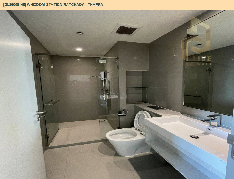 รูป DL26050148 ให้เช่าคอนโด วิสซ์ดอม สเตชั่น รัชดา - ท่าพระ (Whizdom Station Ratchada - Thapra ) ใกล้ BTS ตลาดพลู พร้อมเข้าอยู่ โทรด่วน 0800343450 LineID @655ebbvc - รูปที่ 7/10