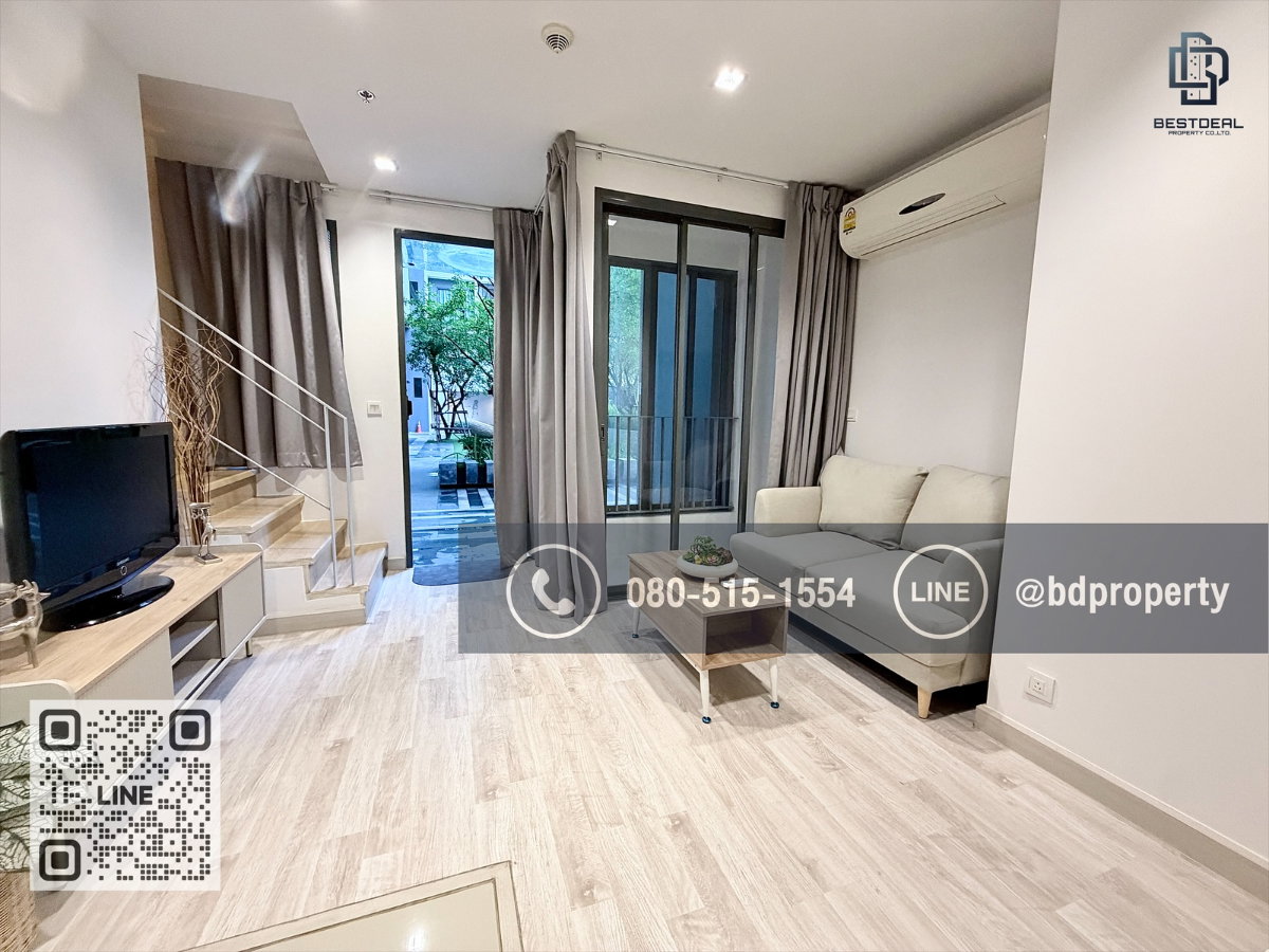 รูป Bestdeal ขายด่วน Duplex 1 Bed ราคาพิเศษ 5.35 ล้านเท่านั้น  เฟอร์นิเจอร์และเครื่องใช้ไฟฟ้าครบพร้อมอยู่ “IDEO MOBI RAMA 9” ใกล้MRT และ เซ็นทรัลพระราม 9  - รูปที่ 8/19