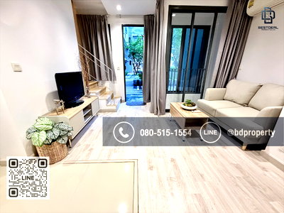 ขายคอนโด : Bestdeal ขายด่วน Duplex 1 Bed ราคาพิเศษ 5.35 ล้านเท่านั้น  เฟอร์นิเจอร์และเครื่องใช้ไฟฟ้าครบพร้อมอยู่ “IDEO MOBI RAMA 9” ใกล้MRT และ เซ็นทรัลพระราม 9 