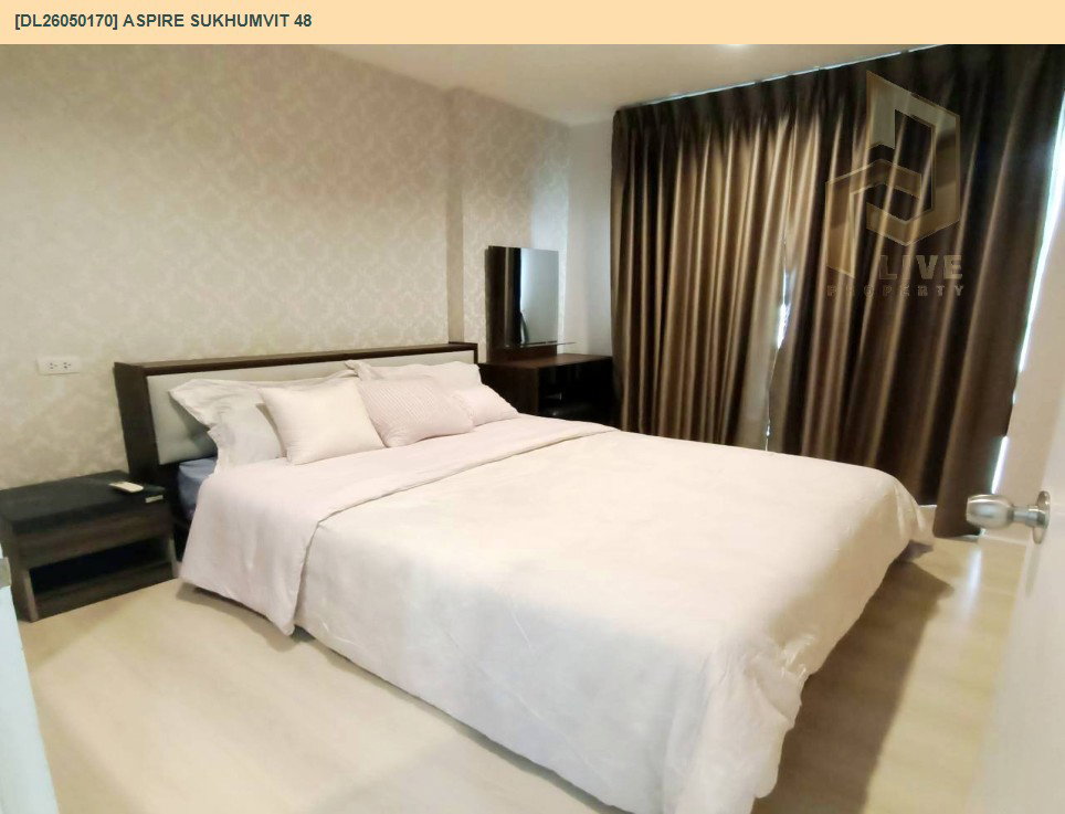 รูป DL26050170 ให้เช่าคอนโด แอสปาย สุขุมวิท 48 (Aspire Sukhumvit 48) ใกล้ BTS พระโขนง พร้อมเข้าอยู่ โทรด่วน 0653619502 LineID @897iyzll - รูปที่ 2/6