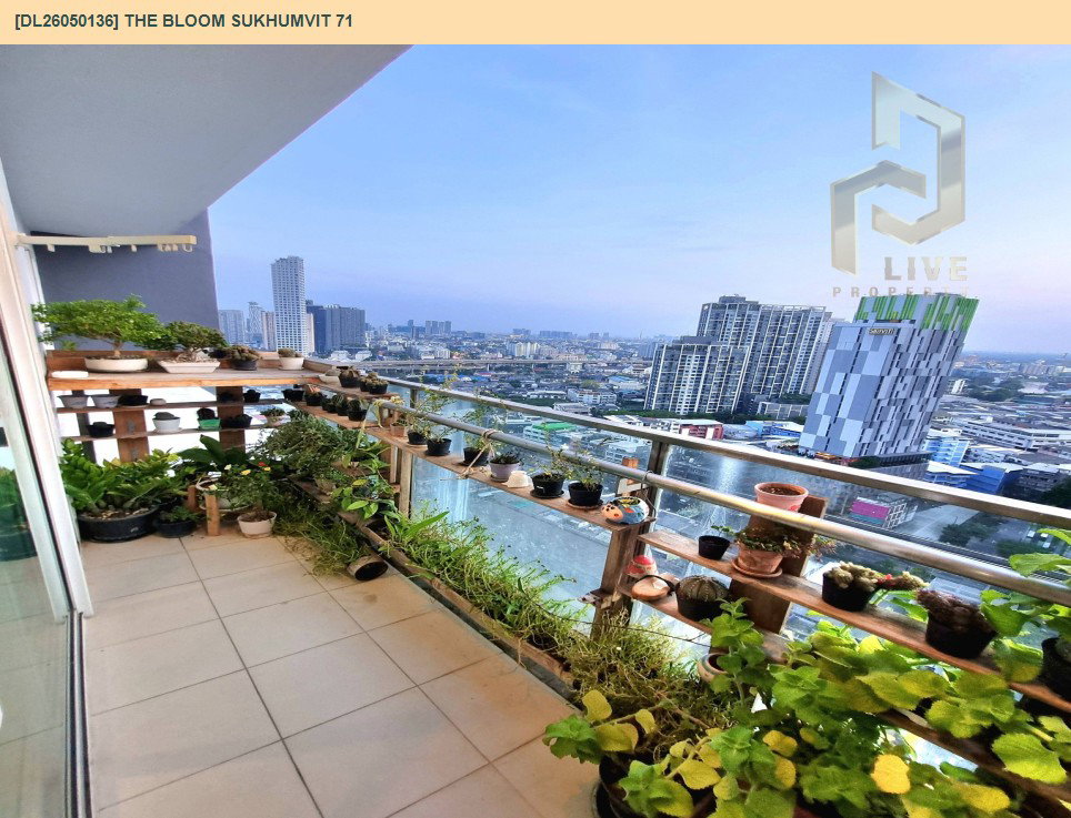 รูป DL26050136 ให้เช่าคอนโด เดอะ บลูม สุขุมวิท 71 (The Bloom Sukhumvit 71) ใกล้ BTS พระโขนง พร้อมเข้าอยู่ โทรด่วน 0800343450 LineID @655ebbvc - รูปที่ 12/18