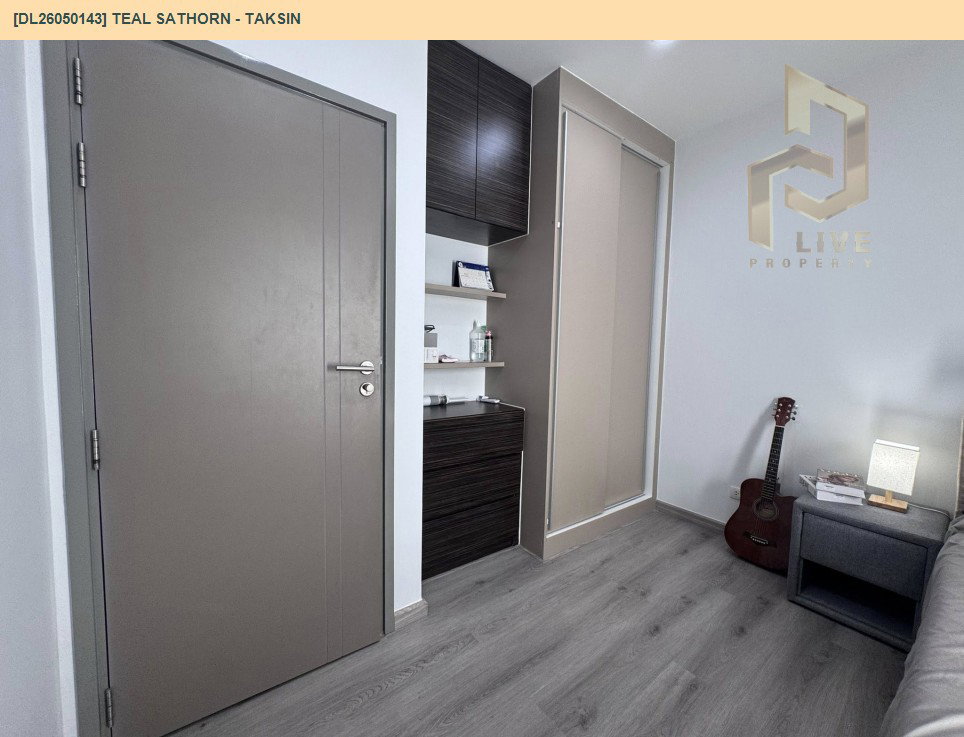 รูป DL26050143 ขายคอนโด ทีล สาทร - ตากสิน (TEAL Sathorn - Taksin) ใกล้ BTS วงเวียนใหญ่ พร้อมเข้าอยู่ โทรด่วน 0800343450 LineID @655ebbvc - รูปที่ 8/12