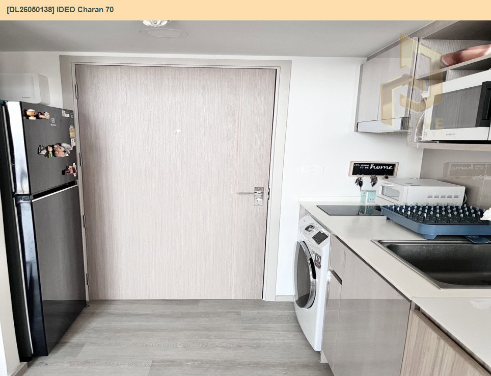 รูป DL26050138 ให้เช่าคอนโด IDEO จรัญ 70 (IDEO Charan 70) ใกล้ MRT บางพลัด พร้อมเข้าอยู่ โทรด่วน 0614453194 LineID @162cjixi - รูปที่ 12/14