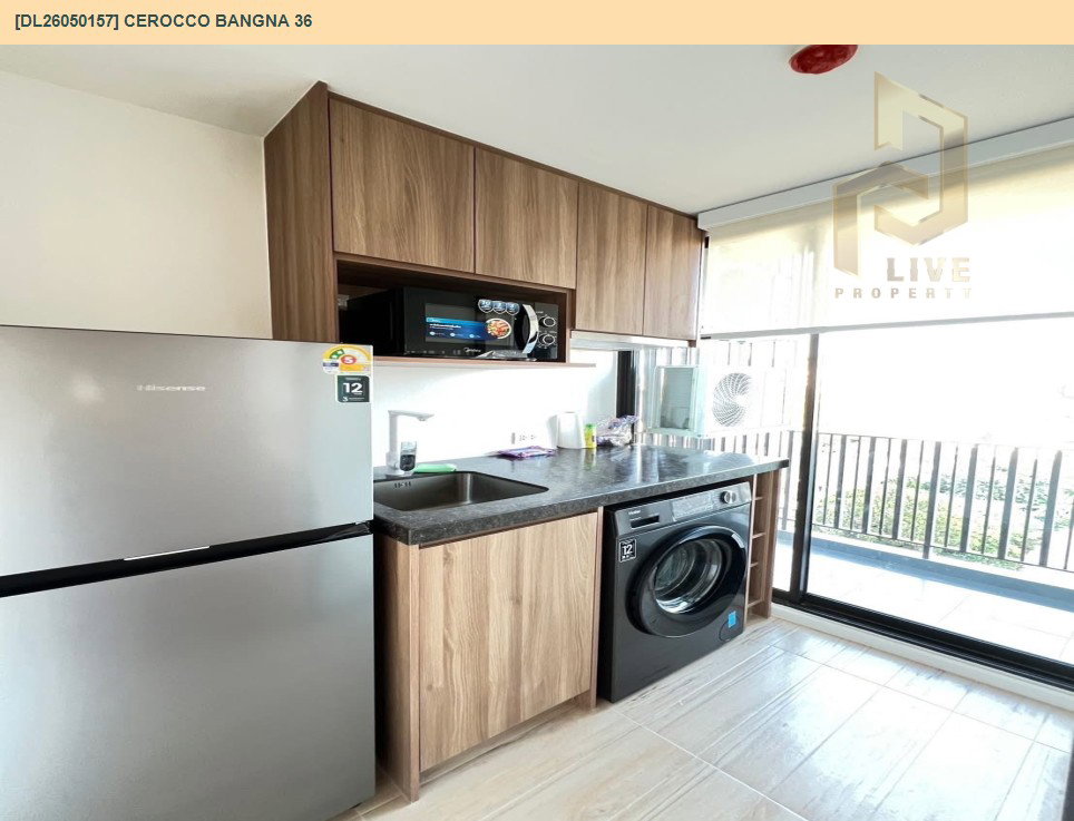 รูป DL26050157 ให้เช่าคอนโด ซีรอคโค บางนา 36 (Cerocco Bangna 36) ใกล้ - พร้อมเข้าอยู่ โทรด่วน 0800343450 LineID @655ebbvc - รูปที่ 9/11