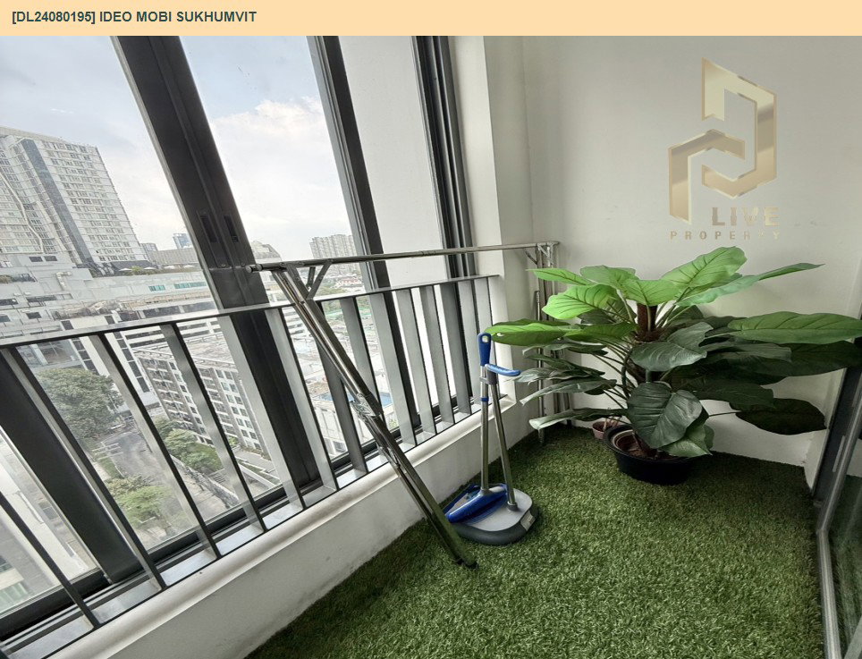 รูป DL24080195 ให้เช่าคอนโด ไอดีโอ โมบิ สุขุมวิท  (IDEO Mobi Sukhumvit) ใกล้ BTS อ่อนนุช พร้อมเข้าอยู่ โทรด่วน 0653619502 LineID @897iyzll - รูปที่ 10/10