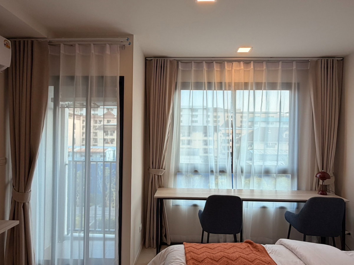 รูป ให้เช่า Dcondo Vivid ม.กรุงเทพ ✅ค่าเช่า : 11,000/เดือน 🛌ขนาดห้อง : 25 ตรม ชั้น 4 ตึก A ตกแต่งพร้อมเข้าอยู่ สัญญา 2 ปี - รูปที่ 3/11