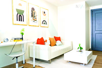 ขายคอนโด : ขายคอนโด อิลีเม้นท์ ศรีนครินทร์ อาคาร 3 ชั้น 6 1 ห้องนอน ขนาด 39 ตรม ใกล้ ตลาดรถไฟศรีนครินทร์