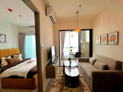 Condos for rent : New room for rent✨The Rich Rama 9 - Srinakarin🔥 Line ID @034etfin 📲 1 Bedroom 1 Bathroom (With a workspace)✨ Ready to move in. Call now 064-665-7851