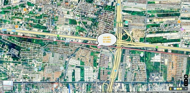 รูป ใกล้ ARL บ้านทับช้าง 1.5 กม. เขตประเวศ 2.2 กม. ที่ดินให้เช่า 6ไร่กว่า เฉลิมพระเกียรติ ร.9 81-91 หรือ 2,446 ตร.ว. หรือ 9,784 ตร.ม. - รูปที่ 6/8