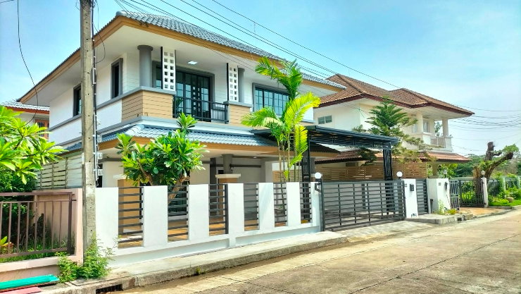 รูป บ้านเดี่ยว หนองจอก  สุวินทวงศ์  มีนบุรี หมู่บ้าน รอยัลปาร์ควิว นัดชมบ้าน 085-318-6868 คุณวา - รูปที่ 7/18