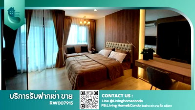 Condos for rent : For rent: Life One Wireless condo. Fully furnished, all appliances included, ready to move in. Near Central Embassy, near BTS Phloen Chit.-RW007915 