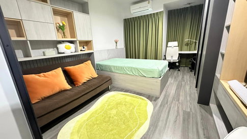 Ideo Chula Samyan【𝐑𝐄𝐍𝐓】🔥Fully furnished studio room with built-in furniture and all appliances included.🔥 Contact Line ID: @hacondo