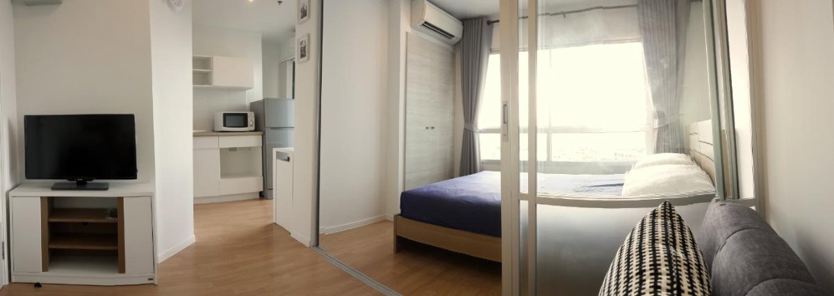 รูป ให้เช่าห้องแต่งพร้อม เฟอร์ครบ วิวดี ใกล้ ARL และ MRT สถานีหัวหมาก - รูปที่ 3/9