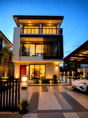 บ้านเดี่ยว ม.รามคำแหง 2 : ขาย บ้านเดี่ยว 3 ชั้น • AQ ARBOR สวนหลวง ร.9 - พัฒนาการ • 3 ห้องนอน • ใกล้สวนหลวง ร.9 