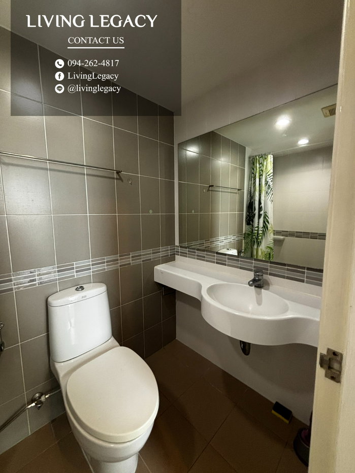 รูป เช่าด่วน! Lumpini Place Srinakarin 2 นอน 2 น้ำ 46 ตร.ม. ชั้น 19 | ใกล้ BTS หัวหมาก 190 ม. | 18,000 บาท/เดือน - รูปที่ 7/13