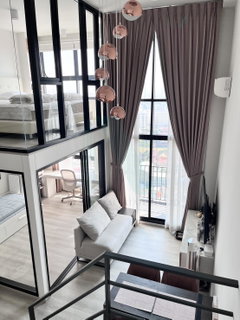 รูปภาพ 🎉 ให้เช่าคอนโด ไอดีโอ จรัญฯ 70 - ริเวอร์วิว อาคาร 1 ชั้น 32 Duplex 2 ห้องนอน ขนาด 51 ตรม ใกล้ โลตัส จรัญสนิทวงศ์