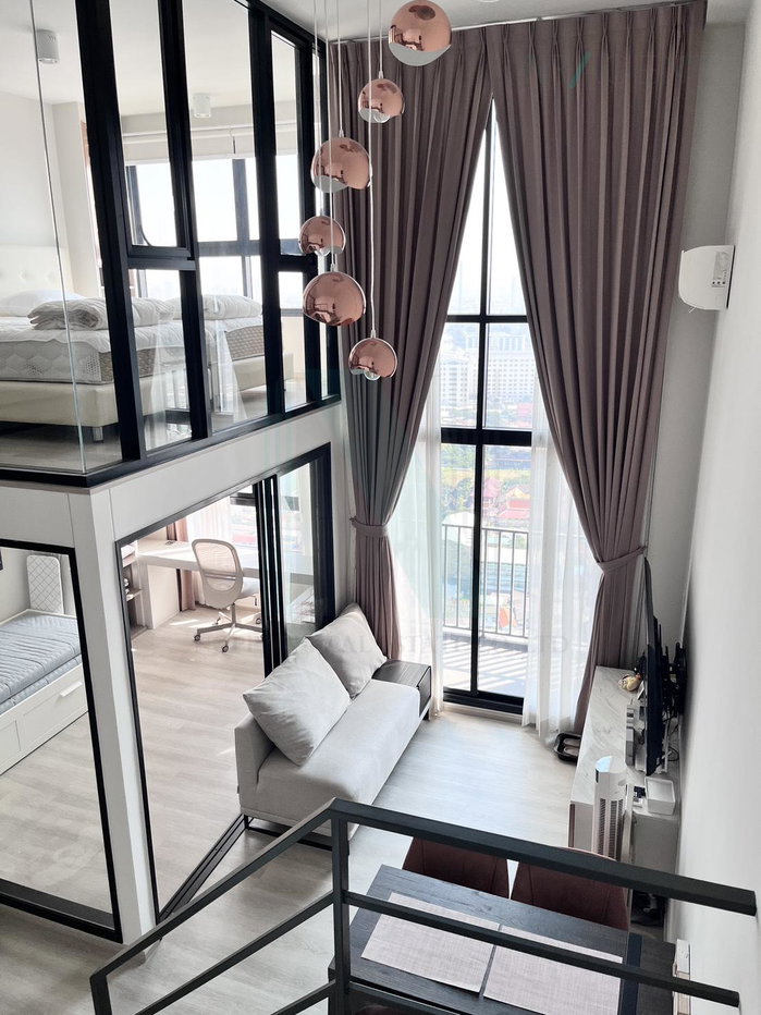 รูป 🎉 ให้เช่าคอนโด ไอดีโอ จรัญฯ 70 - ริเวอร์วิว อาคาร 1 ชั้น 32 Duplex 2 ห้องนอน ขนาด 51 ตรม ใกล้ โลตัส จรัญสนิทวงศ์ - รูปที่ 1/8