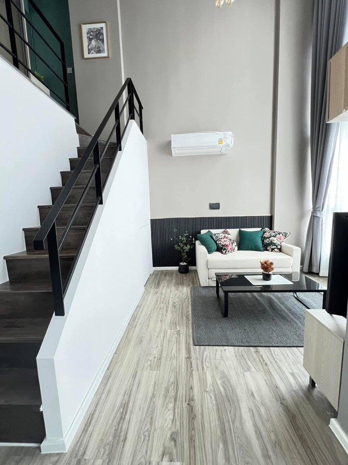 รูป 🏡 ให้เช่า Kave Salaya ห้อง Duplex 17,000฿💖  ✨ ตึก A ชั้น 7 ห้องสองชั้น วิวสวน แต่งสวย - รูปที่ 5/13