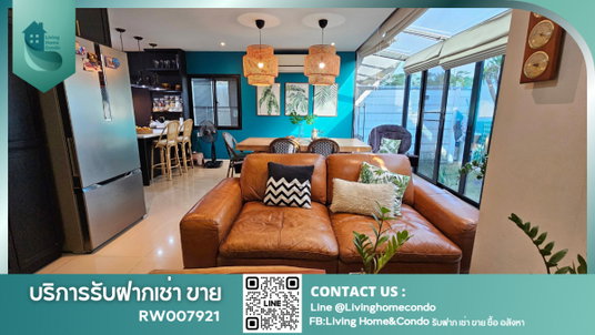 รูปภาพ For rent: A beautiful house in the Areeya Como Primo project, decorated in a Tropical Resort Style. Fully furnished, ready to move in.-RW007921