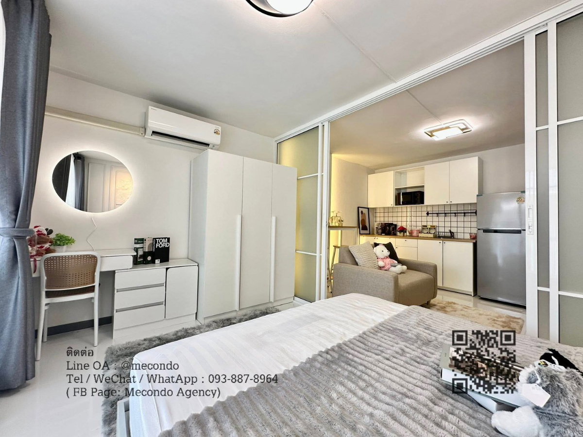 รูป ME2500078 ขายห้องสวยตกแต่งพร้อมอยู่ City Villa เลี้ยงสัตว์ได้ ใกล้ MRT - รูปที่ 17/19