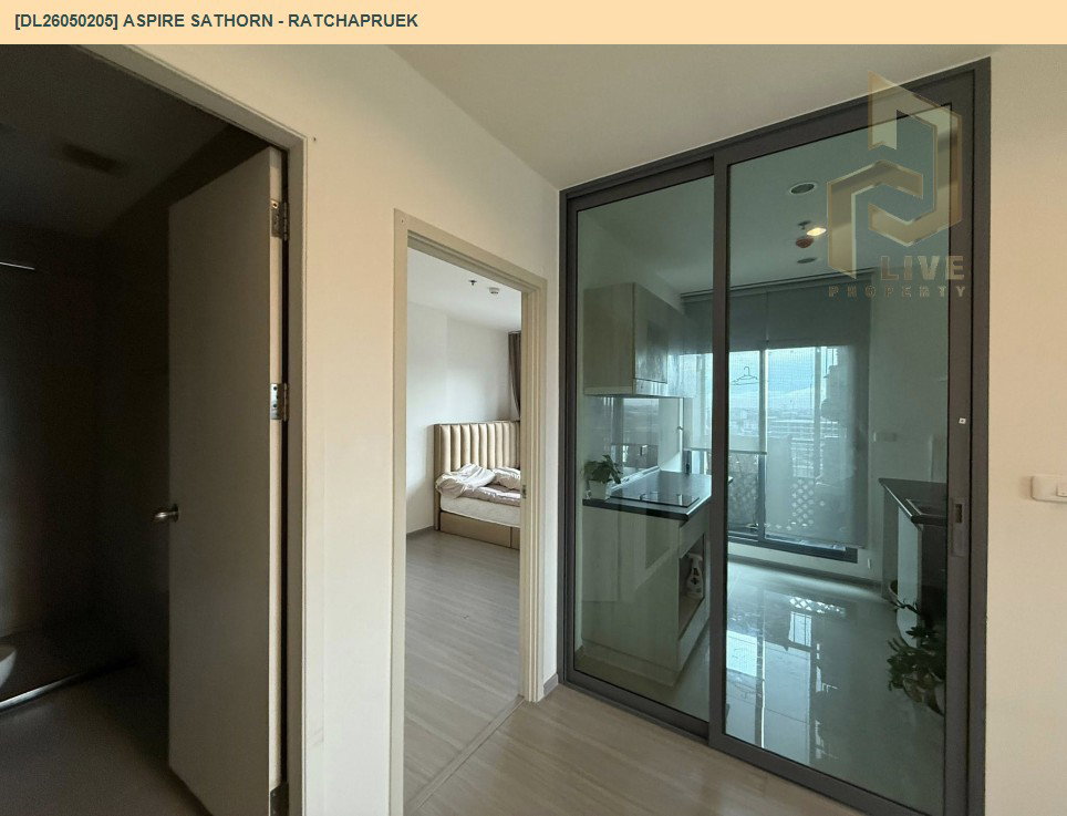รูป DL26050205 ให้เช่าคอนโด แอสปาย สาทร - ราชพฤกษ์ (Aspire Sathorn - Ratchapruek) ใกล้ BTS บางหว้า พร้อมเข้าอยู่ โทรด่วน 0800343450 LineID @655ebbvc - รูปที่ 4/11
