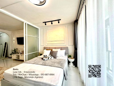 ขายคอนโด : ME2500078 ขายห้องสวยตกแต่งพร้อมอยู่ City Villa เลี้ยงสัตว์ได้ ใกล้ MRT