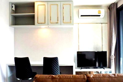 Condos for rent :  For Rent ! Private elevator ! Ideo Q Siam - Ratchathewi, 1 bed, 1 bath, high floor 26+, Good Location!! Code C20230106698 furnished, ready to move in