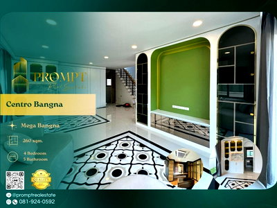 บ้านเดี่ยวให้เช่า : CD03574 - Centro Bangna : MegaBangna