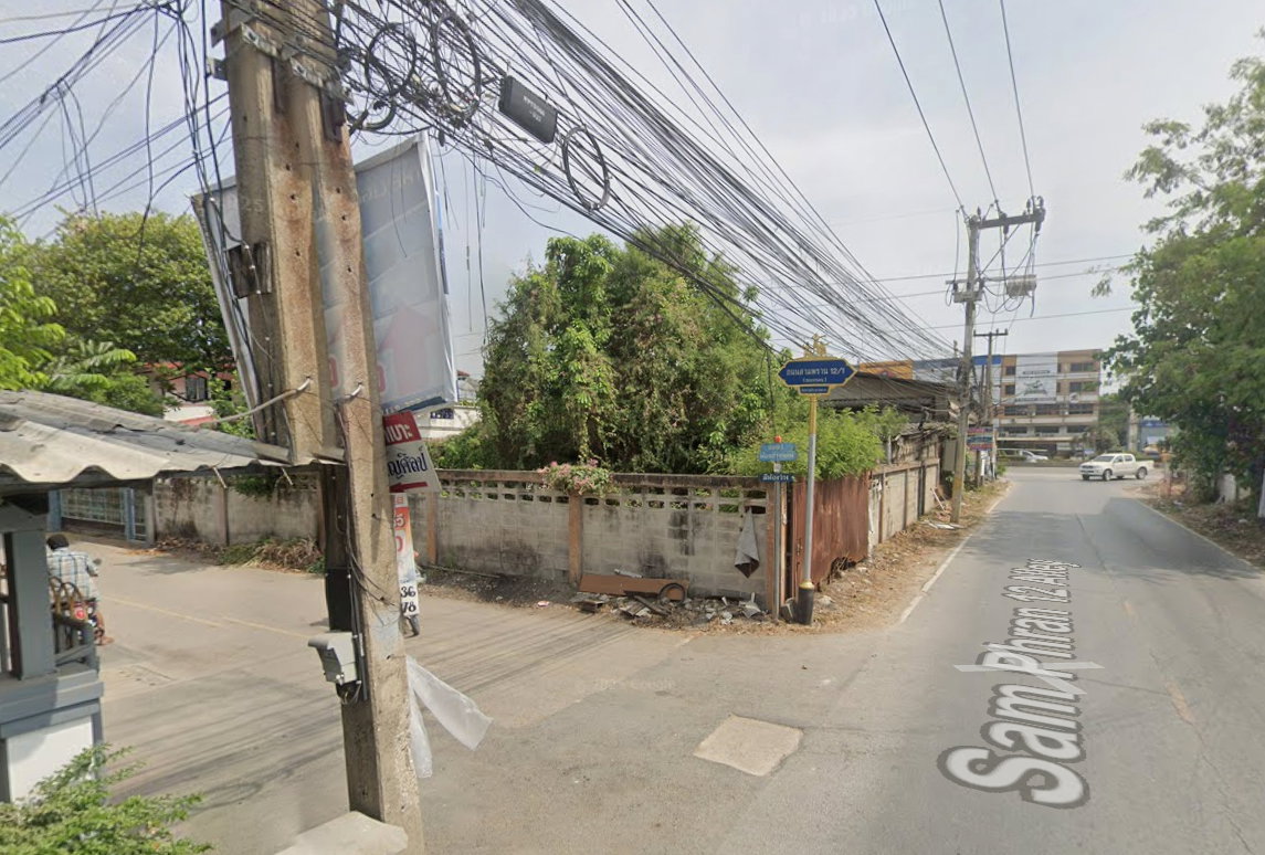 รูป ปล่อยเช่าที่ดินพร้อมสิ่งปลูกสร้าง ติดหน้าซอยสามพราน12 - รูปที่ 2/4