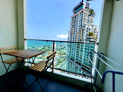 ขายคอนโด : ⛵ Dusit Grand ⛵ Foreigner quota / Sea view / 28F / 1bedroom for quick sale彡