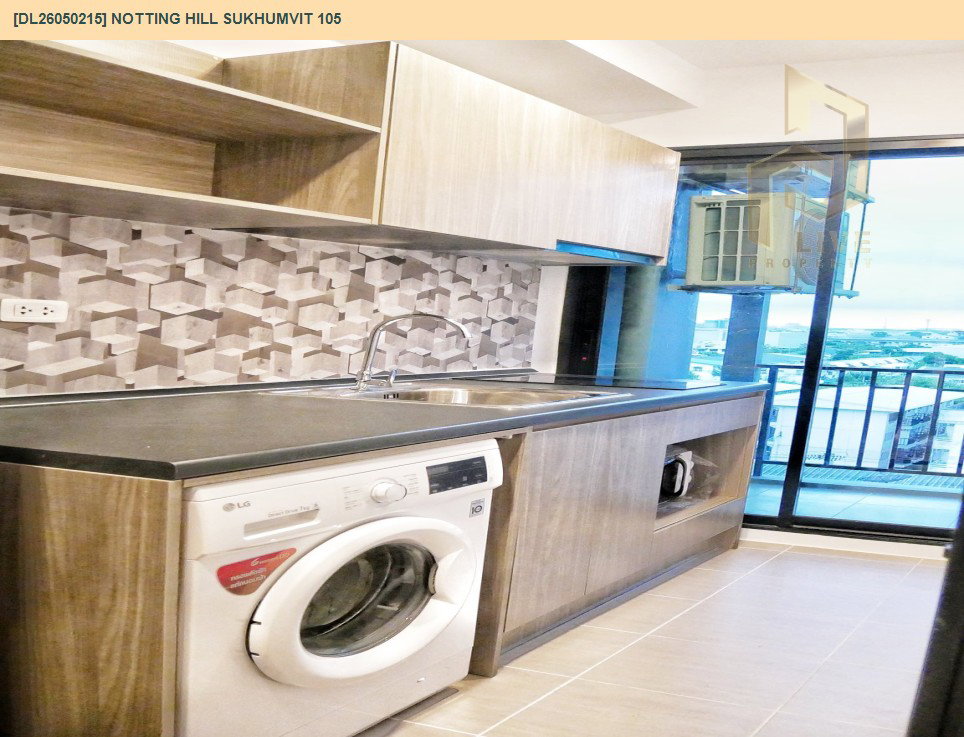 รูป DL26050215 ให้เช่าคอนโด น็อตติ้ง ฮิลล์ สุขุมวิท 105 (Notting Hill Sukhumvit 105) ใกล้ BTS แบริ่ง พร้อมเข้าอยู่ โทรด่วน 0800343450 LineID @655ebbvc - รูปที่ 5/7