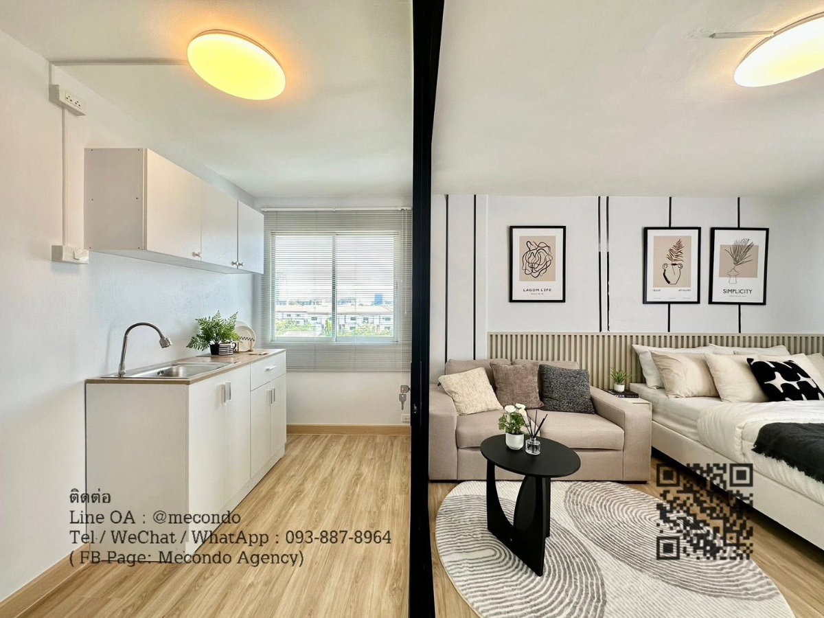 รูป ME2500074 ทาสแมวห้ามพลาด คอนโดเลี้ยงแมวระบบปิดได้ City Villa ใกล้ MRT - รูปที่ 9/13