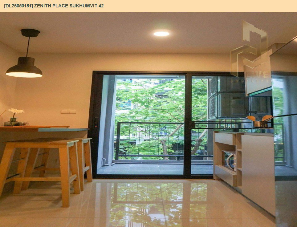 รูป DL26050181 ให้เช่าคอนโด ซีนิธ เพลส สุขุมวิท 42 (Zenith Place Sukhumvit 42) ใกล้ BTS เอกมัย พร้อมเข้าอยู่ โทรด่วน 0800343450 LineID @655ebbvc - รูปที่ 7/7