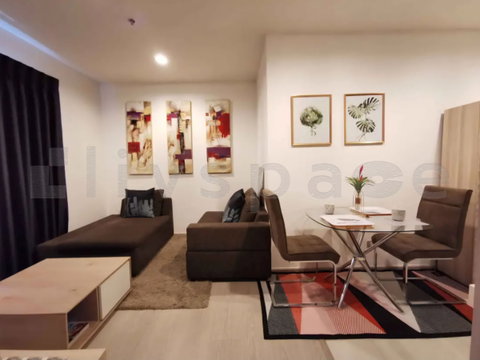 ▚ LJ113ツ FOR RENT: Rhythm Sukhumvit 36-38 ✨ 1BR 34sqm. Rare Unit, Stylish Decor, Stunning City & Green View! 🏙️🌿