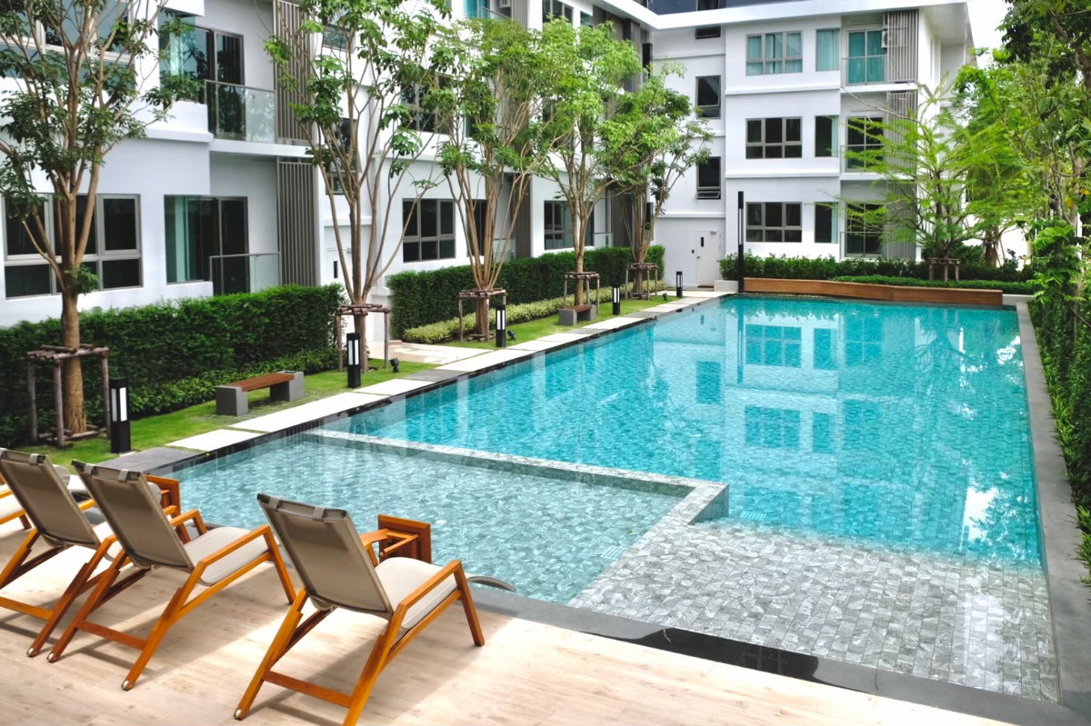 รูป ขายด่วน พร้อมผู้เช่า คอนโด อีส2 พระราม2 อาคารA ชั้น8 (ขาย) 32.40 ตรม. - รูปที่ 8/13