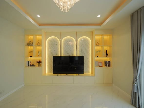 รูป 🔥 ขายบ้านเดี่ยว ตกแต่งพร้อมอยู่ พร้อมเฟอร์และเครื่องใช้ไฟฟ้าครบ ✅ บ้านสวนลลนา Baan Suan Lalana พัทยา ใกล้หาดจอมเทียน - รูปที่ 3/24