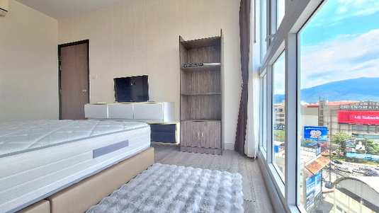 รูปภาพ ✅️ Condo for rent ,The prio, opposite Central Chiang Mai Airport. 1 km to the airport. 4 km to Nimmanhaemin, Doi Suthep view condo🏷15,000/month
