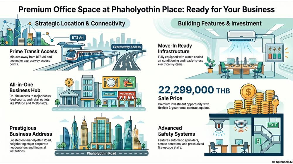รูป ขายพื้นที่สำนักงาน - ปรับปรุงใหม่ พื้นที่เปิดโล่ง อาคารพหลโยธินเพลส - รูปที่ 2/3