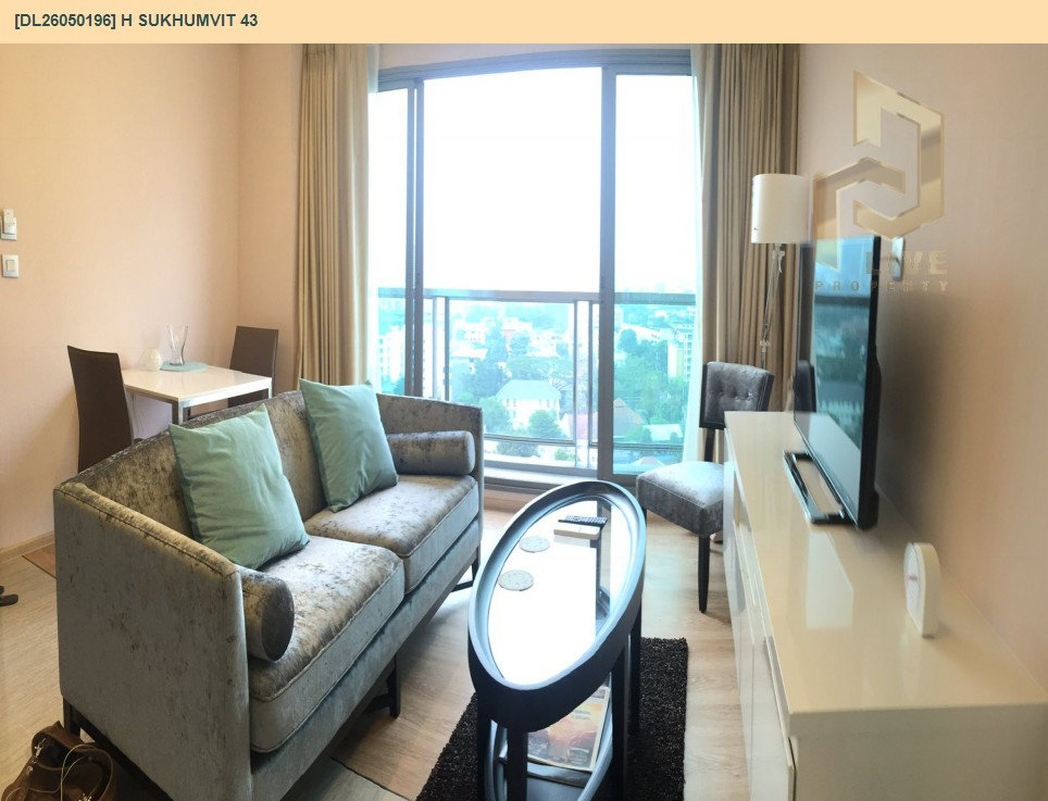 รูป DL26050196 ให้เช่าคอนโด เอช สุขุมวิท 43 (H Sukhumvit 43) ใกล้ BTS พร้อมพงษ์ พร้อมเข้าอยู่ โทรด่วน 0800343450 LineID @655ebbvc - รูปที่ 2/6