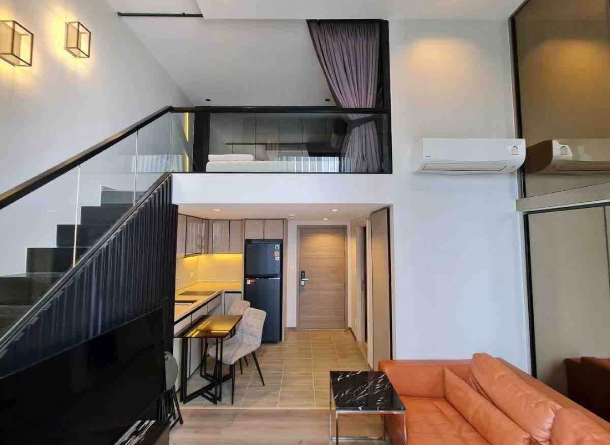 รูป 1 Bed 1 Bath - Apartment The Reserve Phahol – Pradipat – Duplex for rent 📍 1 Bedroom | 1 Bathroom 🪞 size 29+10 SQ.M. 🏢 Floor 14 , High ceiling - รูปที่ 2/8