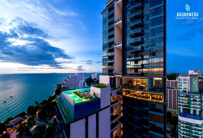 Condos for sale : HOT DEAL! Andromeda Pattaya, 27th Floor, Direct Sea View, Only 3.59 Million Baht