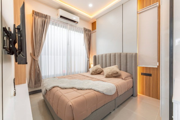 รูป 🔥 ขายบ้านเดี่ยวชั้นเดียว พร้อมสระว่ายน้ำส่วนตัว อรุโณทัย 2✅ บ้านเดี่ยวพูลวิลล่า Arunothai 2 Pattaya ใกล้หาดพัทยา - รูปที่ 8/15