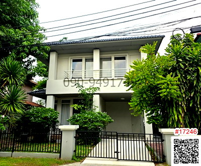 บ้านเดี่ยวให้เช่า : เช่า บ้านเดี่ยว 2 ชั้น หมู่บ้าน บางกอกวิลล่า เลียบด่วนฯ-ประดิษฐ์มนูธรรม3 พร้อมเข้าอยู่