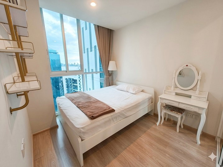 รูป ** ให้เช่า Noble Revolve Ratchada 1 ชั้นสูงวิวสวย (Floor 35) ห้องทิศใต้ 27 ตร.ม. ติด MRT ศูนย์วัฒนธรรม 80 ม. แต่งครบพร้อมอยู่ - รูปที่ 2/9