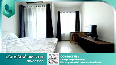 ขายคอนโด : ขายคอนโด Chapter One Eco Ratchada - Huai Kwang   วิวสูง ห้องสวย fully furnished พร้อมเครื่องใช้ไฟฟ้า ใกล้ MRT ห้วยขวาง-SW003100