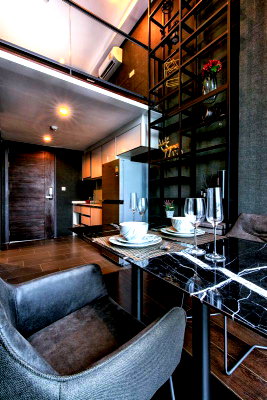 Condos for rent : 🔺 For rent condo C EKKAMAI Building 1, Floor 40,Duplex, Room size 34.00 sqm