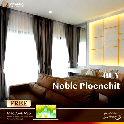 Condos for sale : 🛋️ Ready-to-Move-In Condo for Sale Noble Ploenchit 48 Sq.m. Near BTS Phloen Chit / Central Chidlom