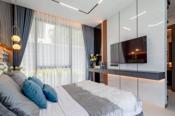 รูป 🔥ขายบ้านเดี่ยวหรู ดีไซน์โมเดิร์น✅ เรสต้า วิลล่า มาบประชัน RESTA VILLA MABPRACHAN ใกล้อ่างเก็บน้ำมาบประชัน - รูปที่ 10/18