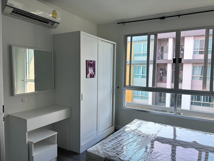 รูป ห้องลมดี ไม่อับ วิวสวน 🌿   dcondo Campus Resort ABAC Bangna | รีโนเวทใหม่ | 9,000/เดือน  - รูปที่ 8/14